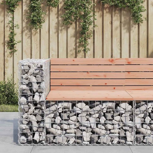 Banc jardin design gabion - banc,