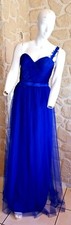Robe cocktail bleu foncé