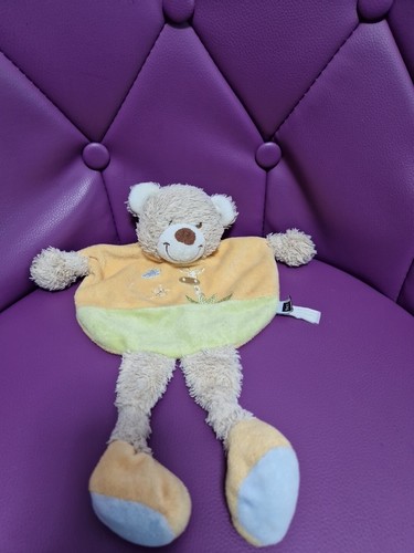 Doudou plat arrondi tex ours - arrondi,