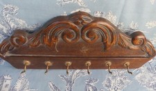 Fronton d'Armoire transformée en Porte Torchon Déco Vintage 33cmX13cm COSY 1900