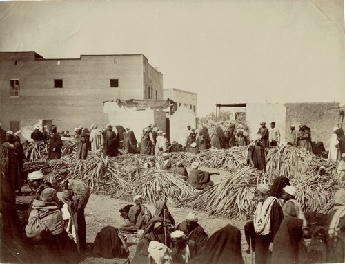 Egypte circa 1880 marché - egypte,