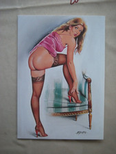 MICHEL GOURDON  carte postale  Girls  Pinup 2