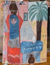 Tapisserie égyptienne tissée à la main tenture murale 3,3 pieds art...