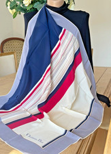 Foulard/Carré/Chale★CHRISTIAN DIOR★ soie★hand rolled-35gr ★Silk SCARF schal