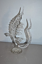 Figurine Poisson Espadon Cristal  Verre Transparent