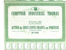 Comptoir Industriel Thomas. Nice (06). Rare ! 