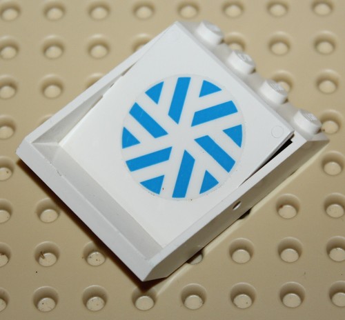 Lego white window 4x4x3 - lego, roof