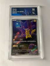 Carte Pokémon Pikachu Gengar/Ectoplasma 172/151 AR 151C gradée Collect Aura 10