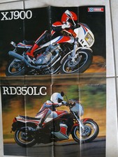 Brochure Prospectus Publicité MOTO YAMAHA RD 350 LC....YAMAHA XJ 900