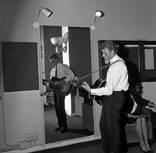 Johnny Hallyday in the guitar