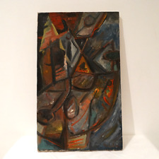 David LAN-BAR (1912-1987) Huile sur toile abstraite signée et datée 1952