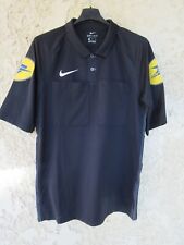Maillot ARBITRE NIKE DRI-FIT noir shirt maglia LA POSTE referee maglia trikot M