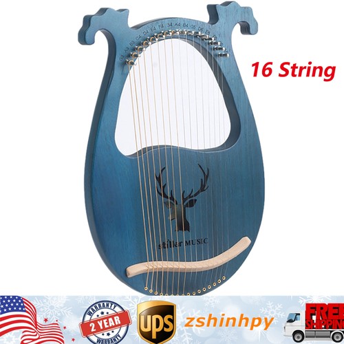 New lyre harp metal - new,