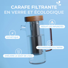 Pack Carafe filtrante en verre