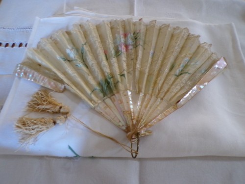 Ancien eventail restaurer - ancien,