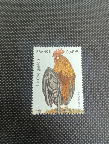 Timbre france le coq - -,