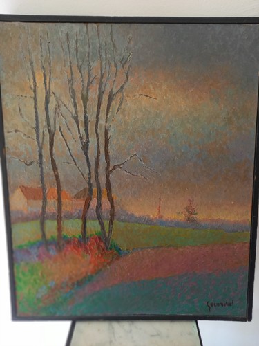 Peinture ancienne huile - peinture, sur