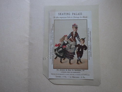 1876 tract publicité - publicité, skating