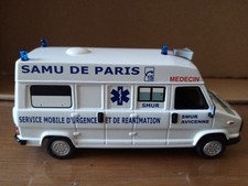 PIECE UNIQUE 1/43 Peugeot J5 ambulance du SAMU de Paris kit monté Mini Racing