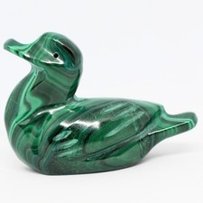 Canard sculpté en Malachite – Minéraux de collection