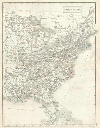 1844 black map the - 1844, united