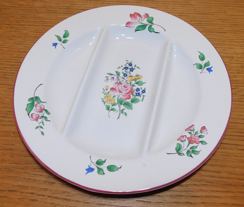 Vintage assiette asperge - assiette,