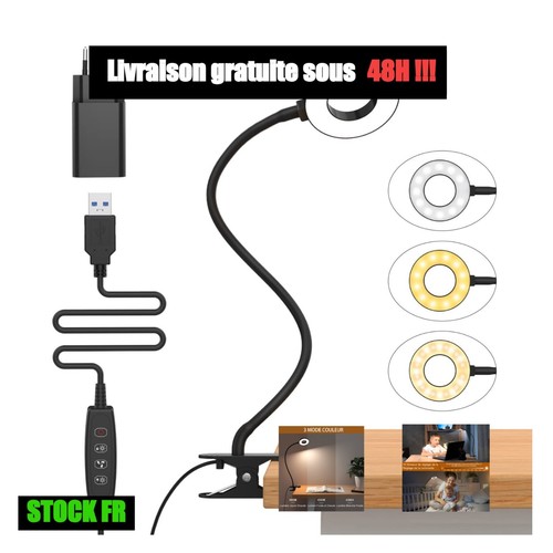 Lampe bureau pince led - de,