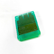 Carte Memoire Memory Card Sony Playstation PS1 Clear Green Jap Japan 4