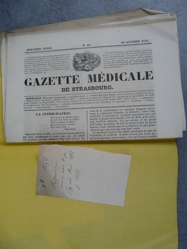 Gazette médicale strasbourg - gazette,