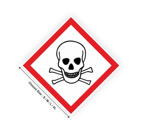 Sticker panneau danger - panneau, toxique
