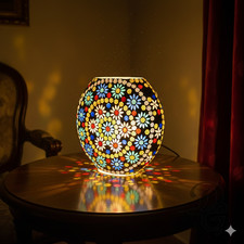 Lampe de table en mosaïque