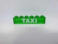 LEGO - ANCIEN / OLD - BRIQUE / BRICK - ENSEIGNE - TAXI - 1 X 6 - 1970 ? 80 ?