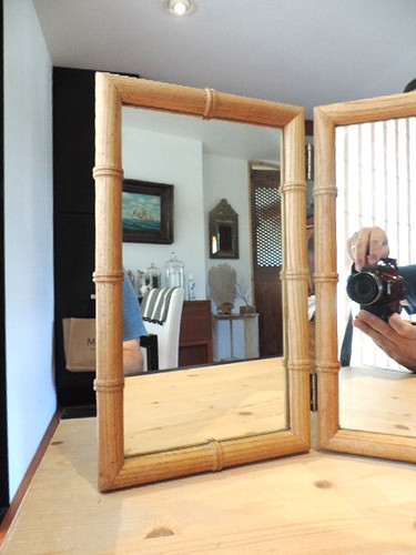 Ancien miroir triptyque - 🟢,