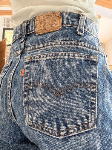 Jean lévis femme bleu vintage - jean,