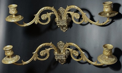 Paire double bougeoirs - paire, de