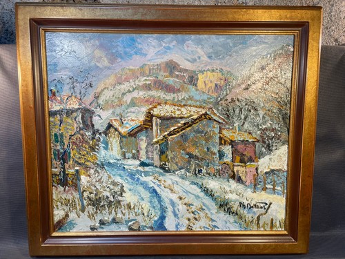 Tableau peinture huile - , sur