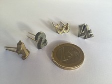 WW 2, armée allemande, uniforme, chiffres dorés pour épaulettes d’officier