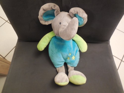 328 doudou peluche éléphant - peluche,
