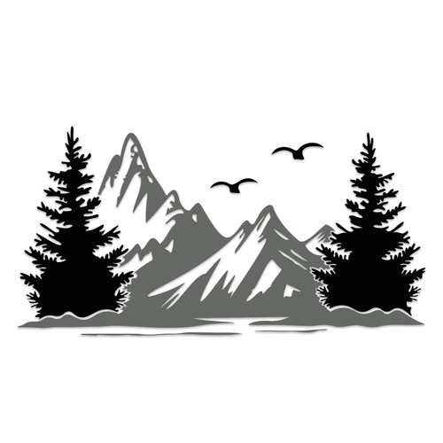 Lot autocollants montagne - d'autocollants,
