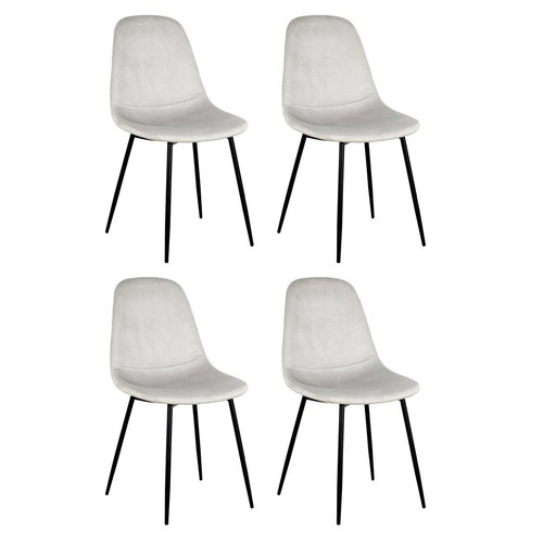Lot chaises velours - 4,