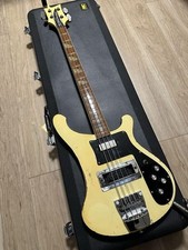 Guitare basse Rickenbacker 4001 blanche / électrique avec HC originale fabriq...
