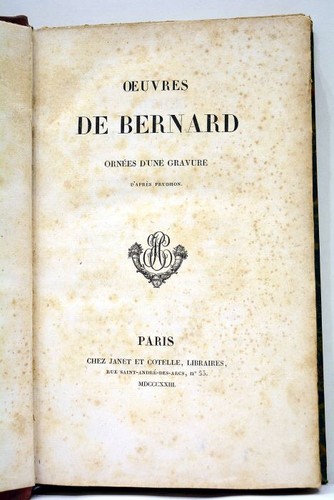 Livre ancien bernard - bernard, poesie