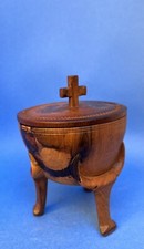 Superbe Ciboire Zoomorphe en bois précieux / bois d’olivier années 30/40?