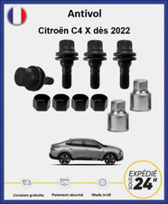 Ecrous antivol de roues noir Citroën C4 X dès 2022