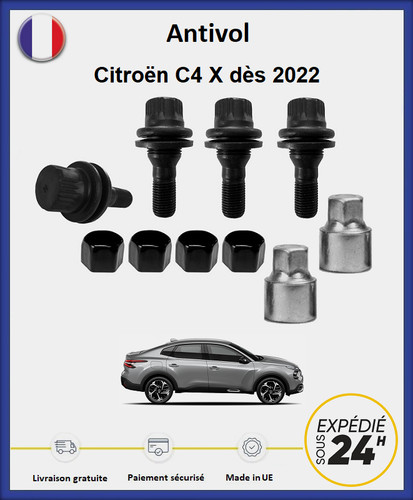 Ecrous antivol roues - ecrous, de