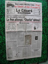 Le Canard enchaîné 8/1/2025 Dix ans après l'attentat 2 pages spéciales CABU