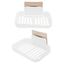  2 Pcs Porte Savon Mural Porte-savon Adhésif Plateau À Pour Douche