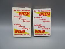 Jeu de cartes ancien publicitaire 7 familles " GITEM "