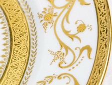 Charles Field Haviland par Robert Haviland Parlon Dynasty Gold Assiette 22cm