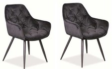 Ensemble De 2 Chaises De Salle À Manger Cherry Chaises De Cuisine Noires